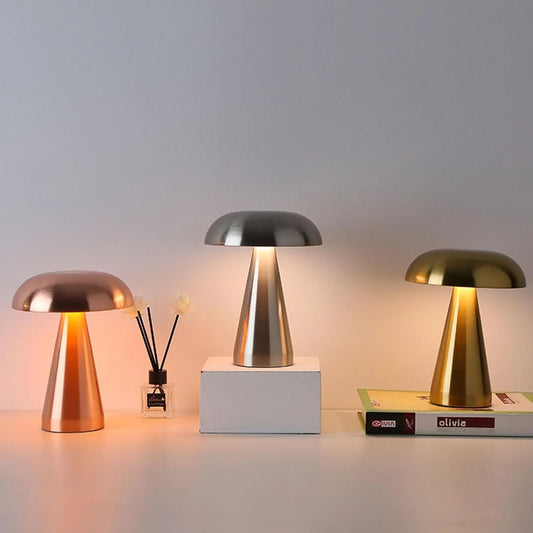 Pilzlampe Chrom