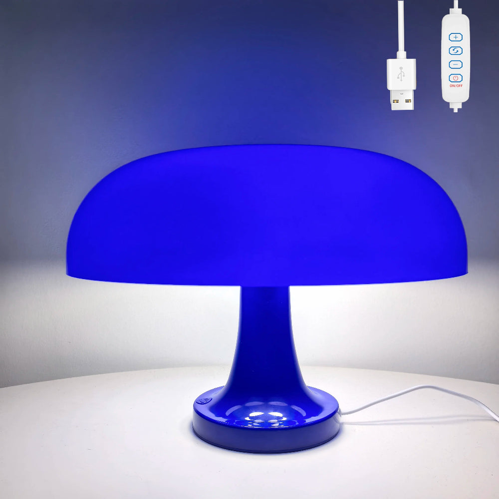 Pilzlampe Retro Blau