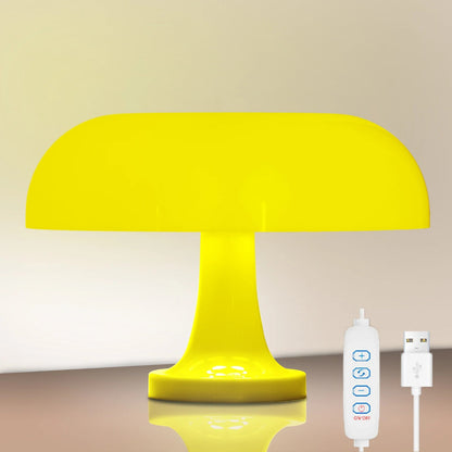 Pilzlampe Retro Gelb