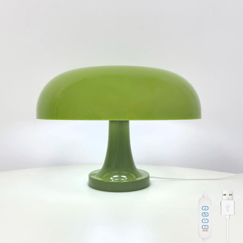 Pilzlampe Retro Grün
