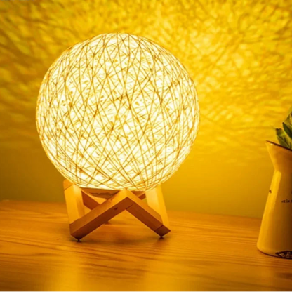 Rattan Kugel Lampe