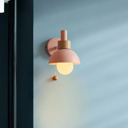 Rosa Wandlampe Skandi