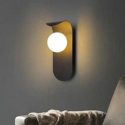 Schwarz Nachttischlampe Wand Modern