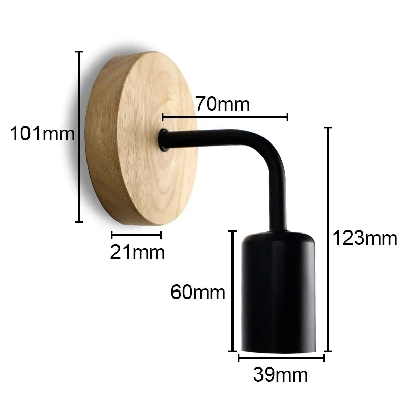 Wandlampe Holz Vintage