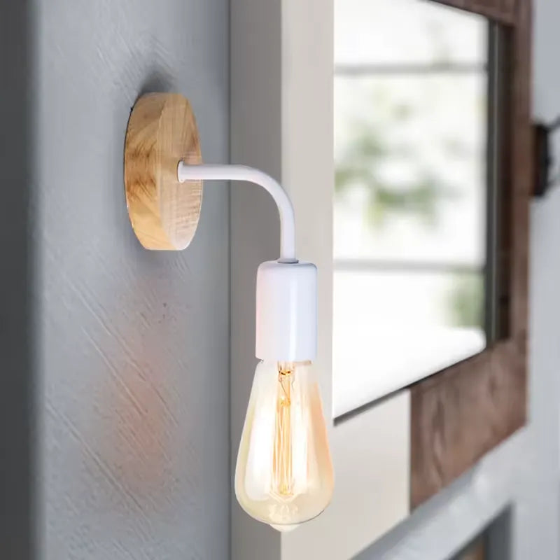 Wandlampe Holz Vintage