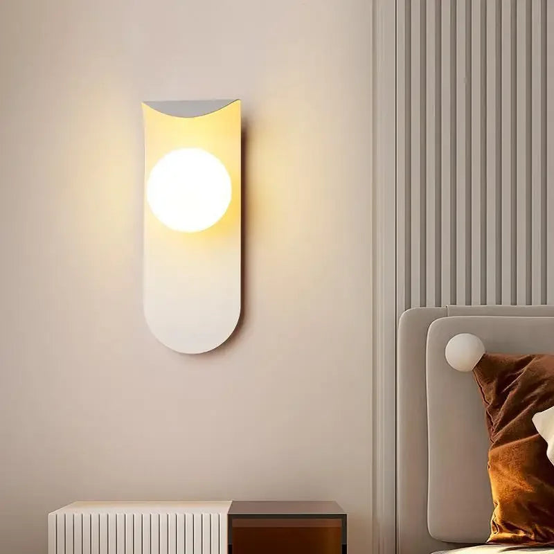 Weiss Nachttischlampe Wand Modern